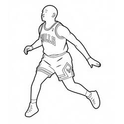 着色页: Michael Jordan (名人) #217839 - 免费可打印着色页
