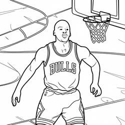 着色页: Michael Jordan (名人) #217840 - 免费可打印着色页