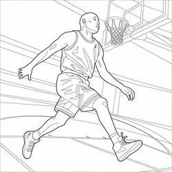 着色页: Michael Jordan (名人) #217842 - 免费可打印着色页