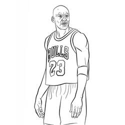 着色页: Michael Jordan (名人) #217848 - 免费可打印着色页