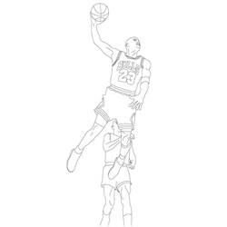 着色页: Michael Jordan (名人) #217849 - 免费可打印着色页