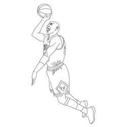 着色页: Michael Jordan (名人) #217851 - 免费可打印着色页