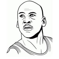 着色页: Michael Jordan (名人) #217852 - 免费可打印着色页
