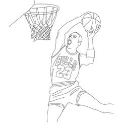 着色页: Michael Jordan (名人) #217853 - 免费可打印着色页