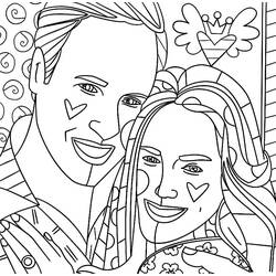 着色页: Romero Britto - 免费可打印着色页