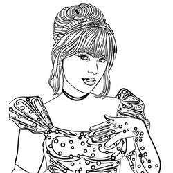 着色页: Taylor Swift (名人) #208130 - 免费可打印着色页