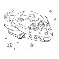 着色页: 外星人 (奇幻和冒险角色) #94573 - 免费可打印着色页