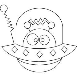 着色页: 外星人 (奇幻和冒险角色) #94756 - 免费可打印着色页