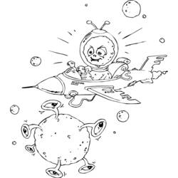 着色页: 外星人 (奇幻和冒险角色) #94880 - 免费可打印着色页
