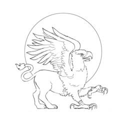 着色页: 奇美拉 (奇幻和冒险角色) #149076 - 免费可打印着色页