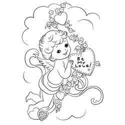 着色页: 丘比特 (奇幻和冒险角色) #196290 - 免费可打印着色页