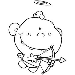 着色页: 丘比特 (奇幻和冒险角色) #196292 - 免费可打印着色页