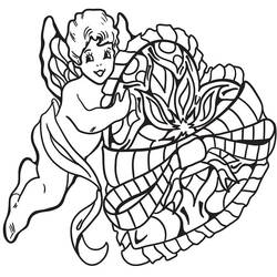 着色页: 丘比特 (奇幻和冒险角色) #196298 - 免费可打印着色页