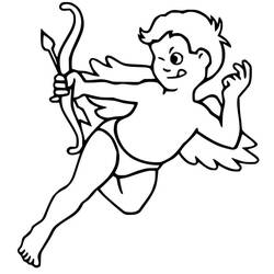 着色页: 丘比特 (奇幻和冒险角色) #196322 - 免费可打印着色页