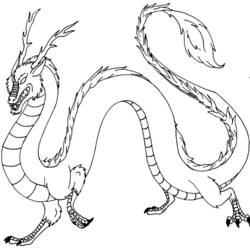 着色页: 龙 (奇幻和冒险角色) #148587 - 免费可打印着色页