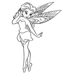 着色页: 仙女 (奇幻和冒险角色) #95780 - 免费可打印着色页