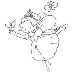 着色页: 仙女 (奇幻和冒险角色) #95797 - 免费可打印着色页
