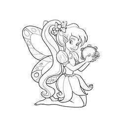 着色页: 仙女 (奇幻和冒险角色) #95804 - 免费可打印着色页
