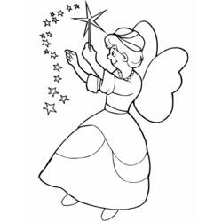 着色页: 仙女 (奇幻和冒险角色) #96050 - 免费可打印着色页
