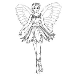着色页: 仙女 (奇幻和冒险角色) #96089 - 免费可打印着色页
