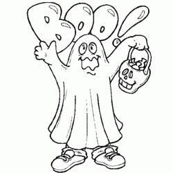 着色页: 幽灵 (奇幻和冒险角色) #95536 - 免费可打印着色页