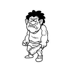 着色页: 巨人 (奇幻和冒险角色) #201567 - 免费可打印着色页