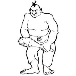 着色页: 巨人 (奇幻和冒险角色) #97707 - 免费可打印着色页