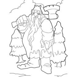 着色页: 巨人 (奇幻和冒险角色) #97708 - 免费可打印着色页