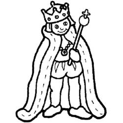 着色页: 国王 (奇幻和冒险角色) #106915 - 免费可打印着色页
