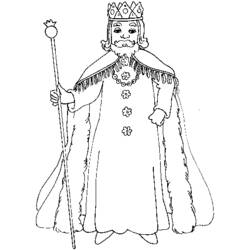着色页: 国王 (奇幻和冒险角色) #106928 - 免费可打印着色页