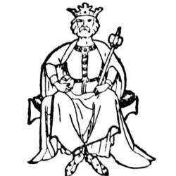 着色页: 国王 (奇幻和冒险角色) #107217 - 免费可打印着色页