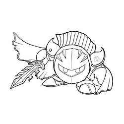 着色页: 骑士 (奇幻和冒险角色) #87001 - 免费可打印着色页
