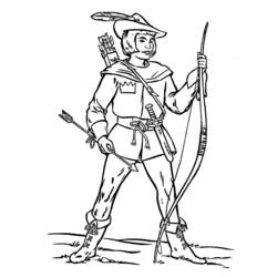 着色页: 骑士 (奇幻和冒险角色) #87055 - 免费可打印着色页