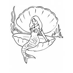 着色页: 美人鱼 (奇幻和冒险角色) #147178 - 免费可打印着色页