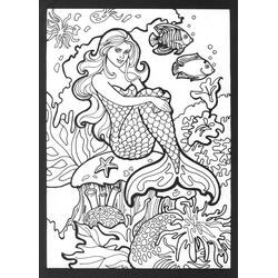 着色页: 美人鱼 (奇幻和冒险角色) #147179 - 免费可打印着色页
