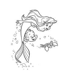 着色页: 美人鱼 (奇幻和冒险角色) #147188 - 免费可打印着色页