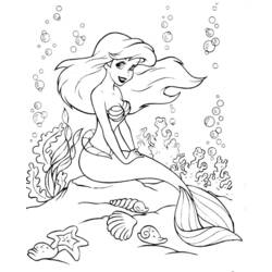 着色页: 美人鱼 (奇幻和冒险角色) #147199 - 免费可打印着色页