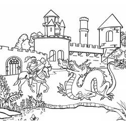 着色页: Middle Ages (奇幻和冒险角色) #201390 - 免费可打印着色页