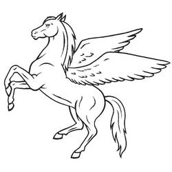 着色页: 飞马 (奇幻和冒险角色) #209042 - 免费可打印着色页