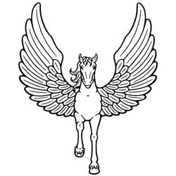 着色页: 飞马 (奇幻和冒险角色) #209045 - 免费可打印着色页