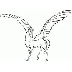着色页: 飞马 (奇幻和冒险角色) #209064 - 免费可打印着色页
