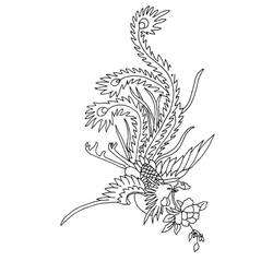 着色页: 凤凰 (奇幻和冒险角色) #192249 - 免费可打印着色页