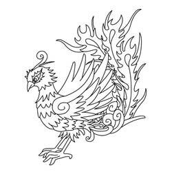 着色页: 凤凰 (奇幻和冒险角色) #192255 - 免费可打印着色页