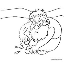 着色页: 史前人 (奇幻和冒险角色) #150411 - 免费可打印着色页