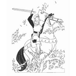 着色页: 王子 (奇幻和冒险角色) #105885 - 免费可打印着色页