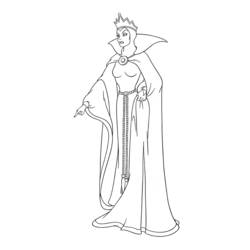 着色页: 女王 (奇幻和冒险角色) #106291 - 免费可打印着色页