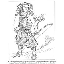 着色页: 武士 (奇幻和冒险角色) #107268 - 免费可打印着色页