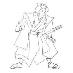 着色页: 武士 (奇幻和冒险角色) #107270 - 免费可打印着色页