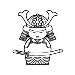 着色页: 武士 (奇幻和冒险角色) #107287 - 免费可打印着色页