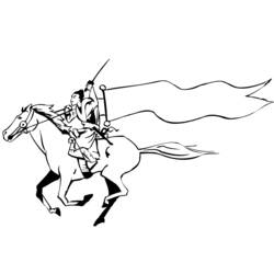 着色页: 武士 (奇幻和冒险角色) #107288 - 免费可打印着色页